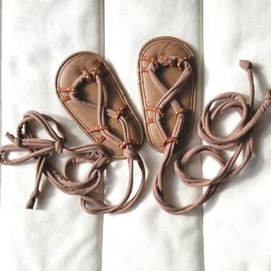 NEW! BABY GLADIATOR SANDALS by Bailey's Blossoms. Genuine leather. Size 6.